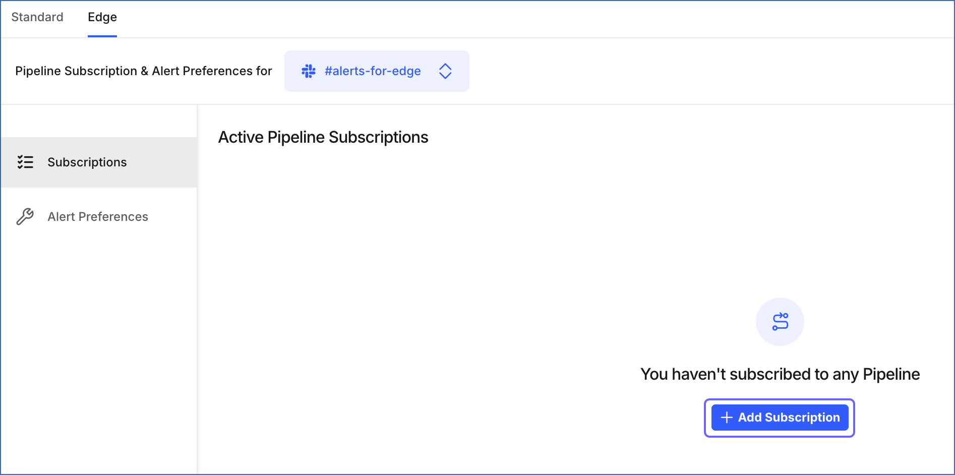Add Pipeline Subscription