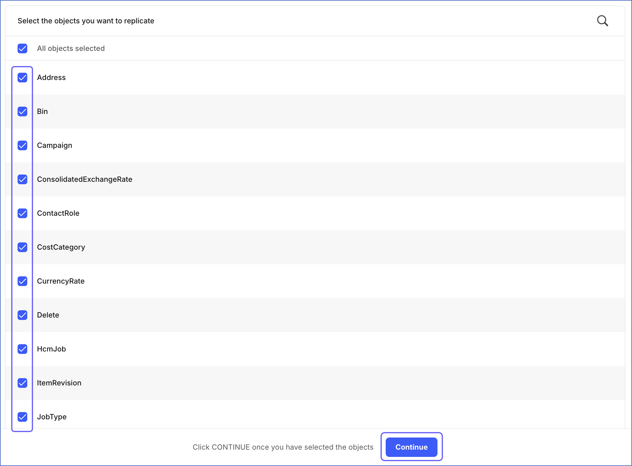 Netsuite ERP object configuration