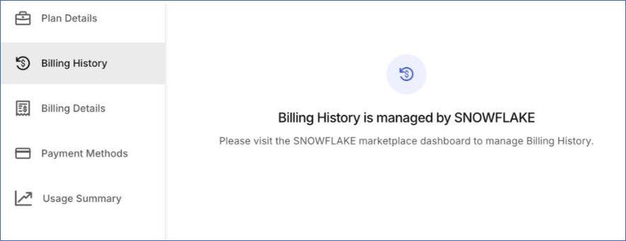 Hevo billing page for Snowflake subscription