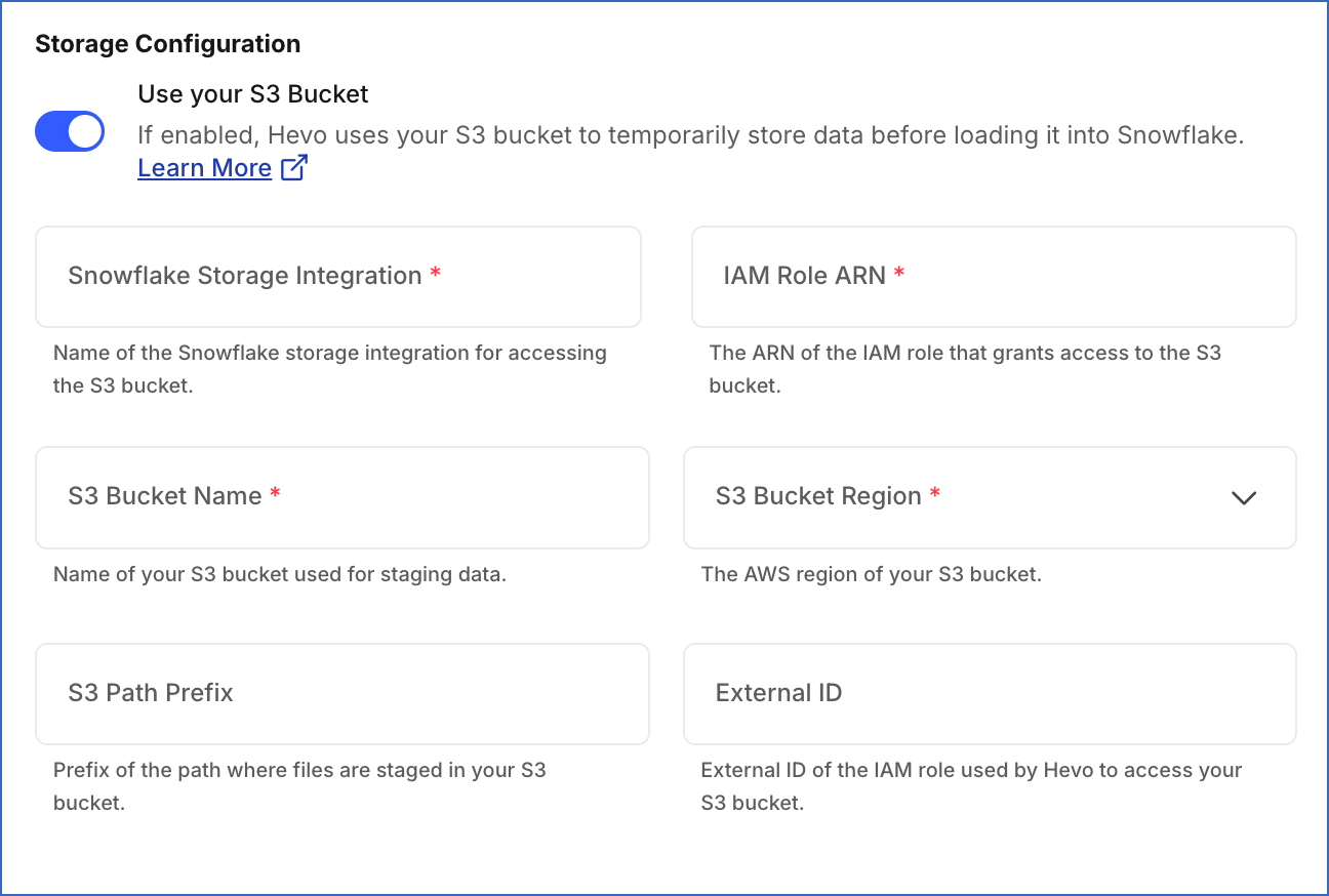 Storage configuration