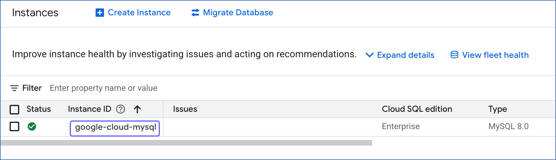 Select Instance