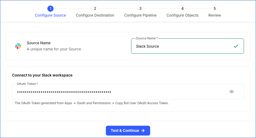 Configure slack