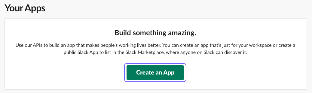 Create an App