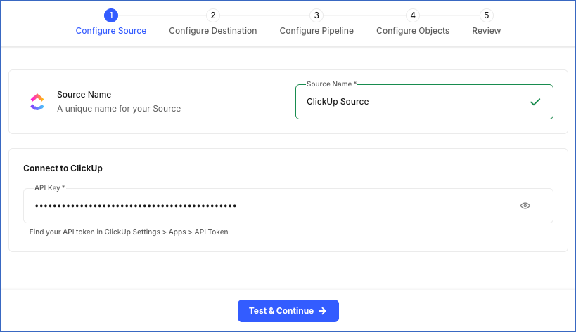Configure Source