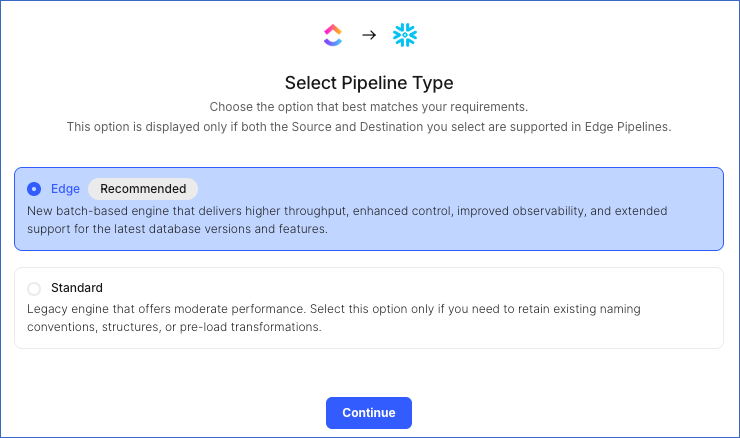 Select Pipeline Type