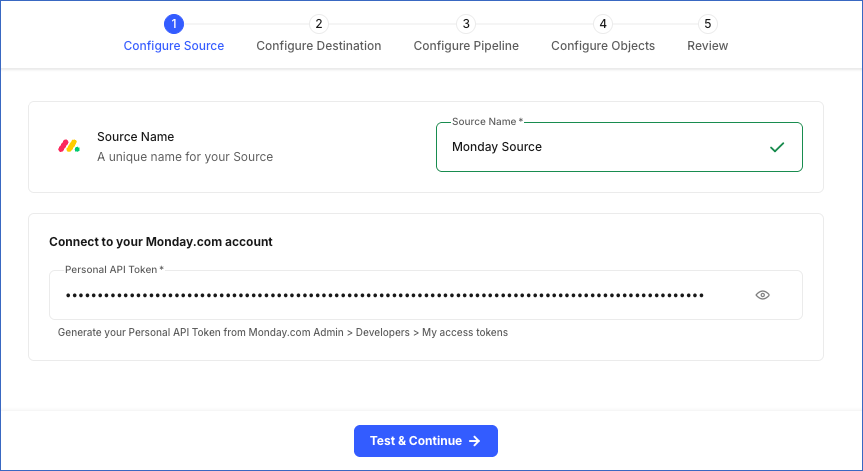 Configure source