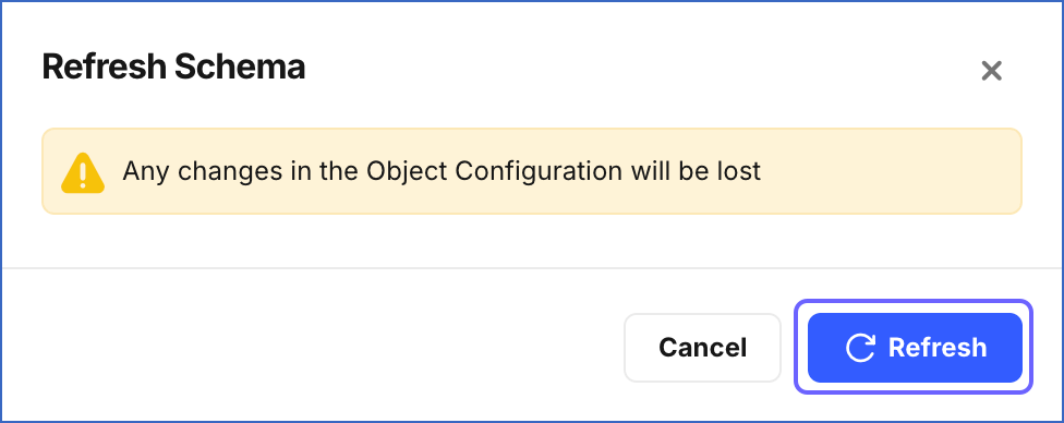 Confirm Refresh
