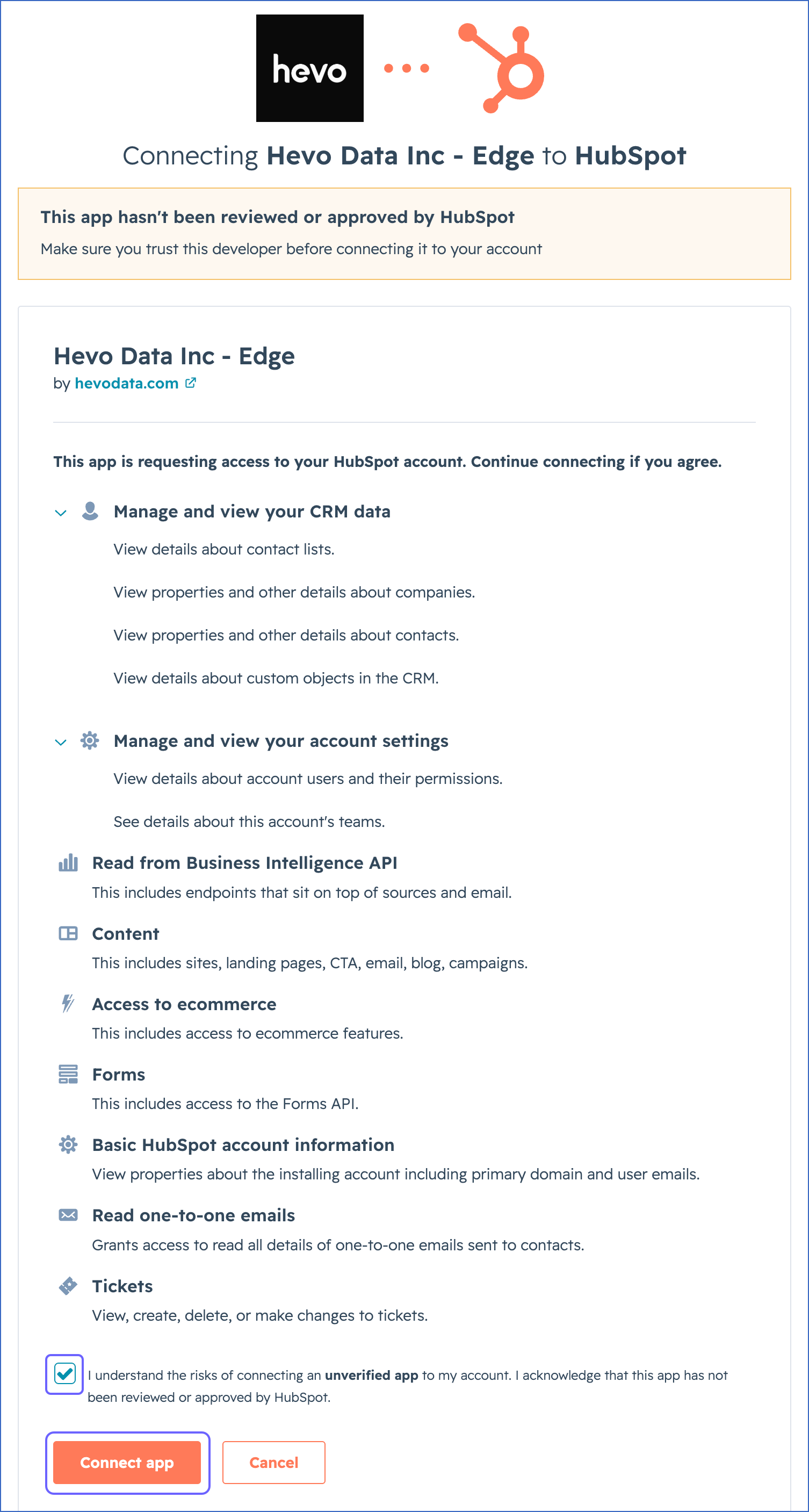 Connect app