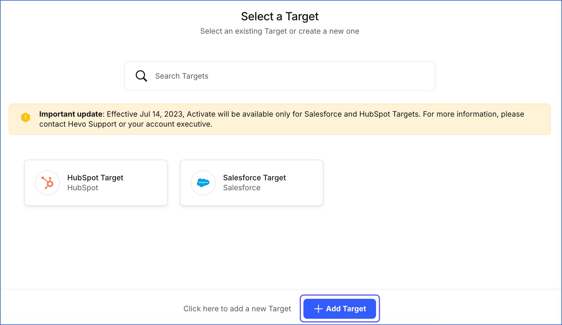 Select a Target
