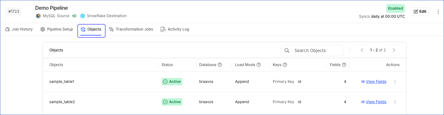 Object config