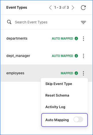 Disable Auto Mapping