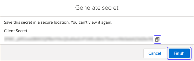 Copy Client Secret