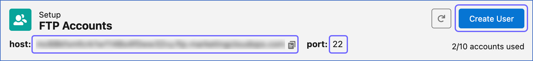 Click Create User
