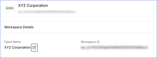 Edit Client Name
