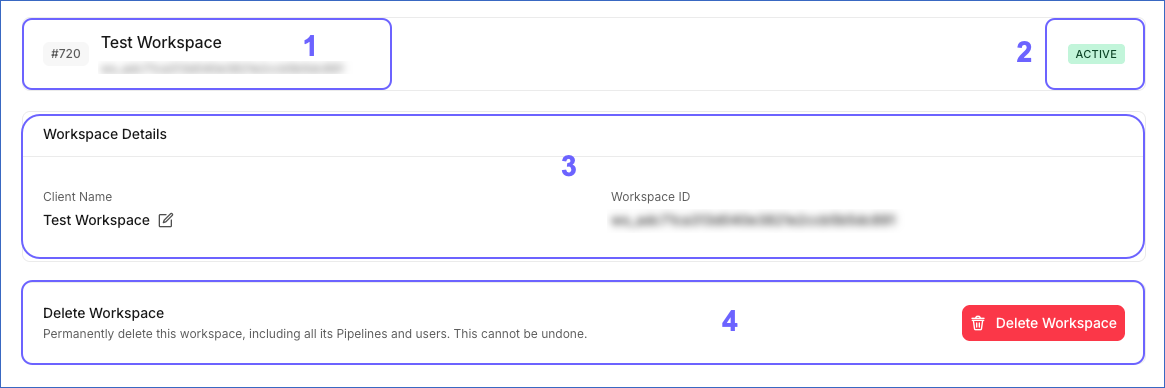Workspaces Detailed View