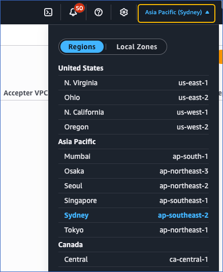Select Region
