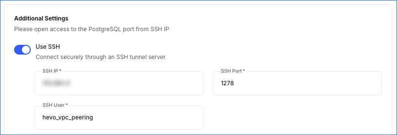 Use SSH Option