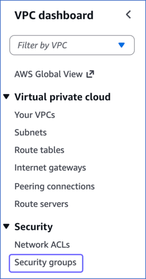 Select Security Groups