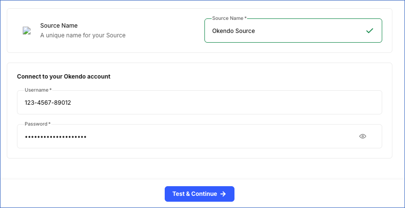 Configure Okendo Source