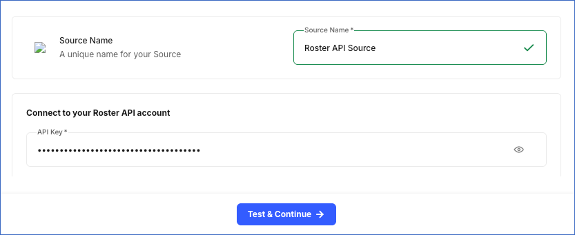 Roster API Configuration