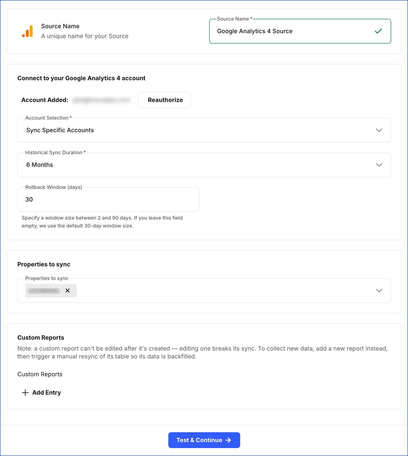 Configure Source