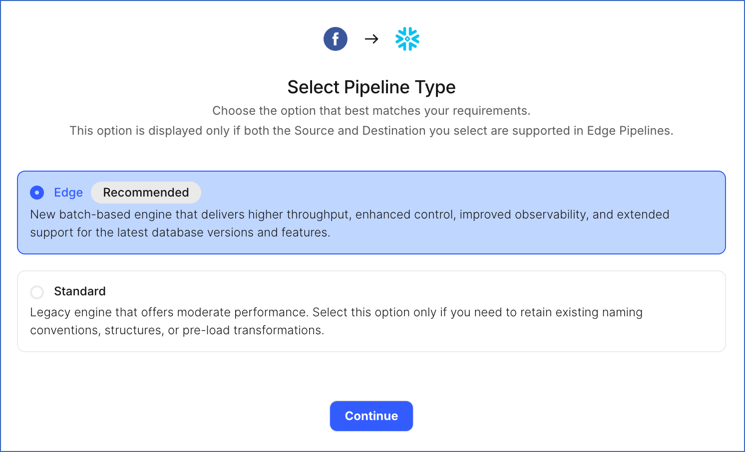 Select Pipeline Type