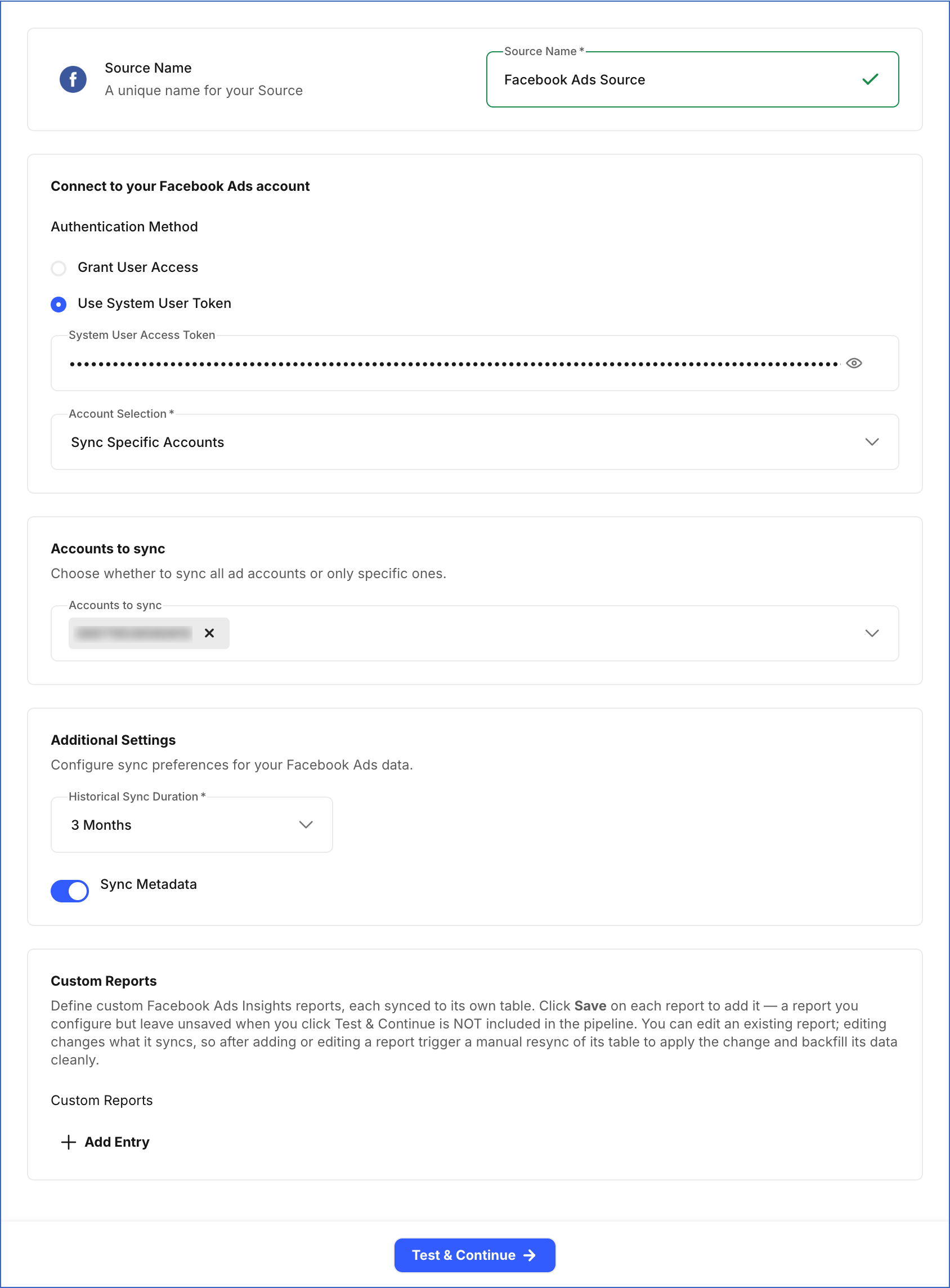 Configure Source