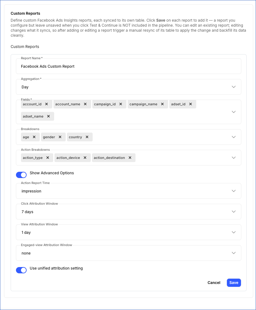 Custom Reports