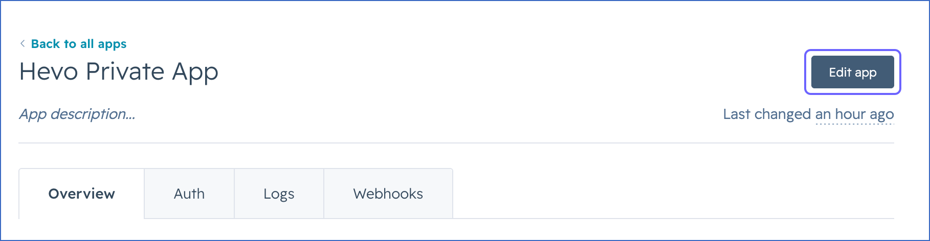 Click Edit app
