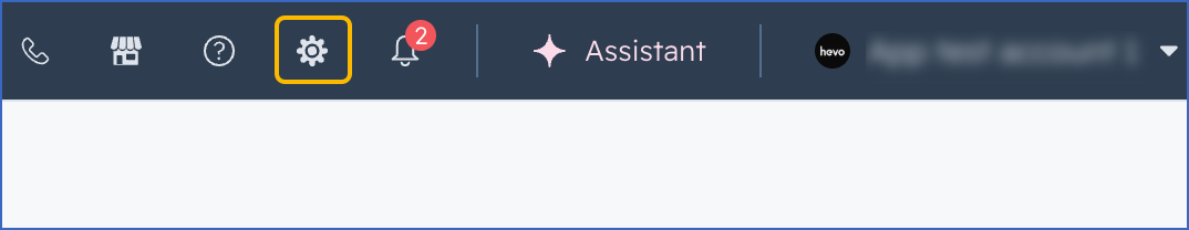 Click Settings icon