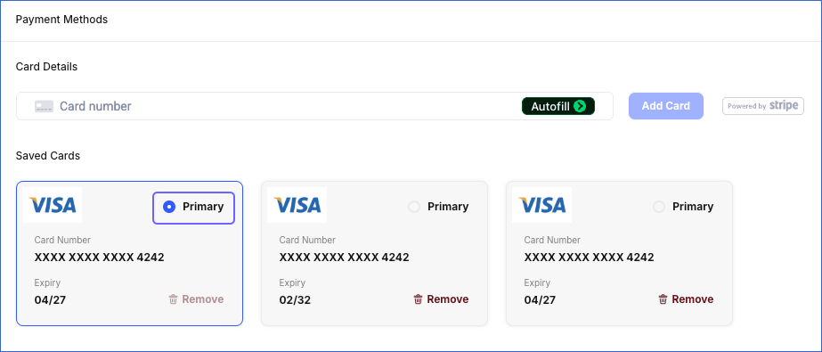 Add a Payment Method