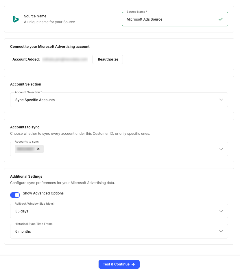Configure Source