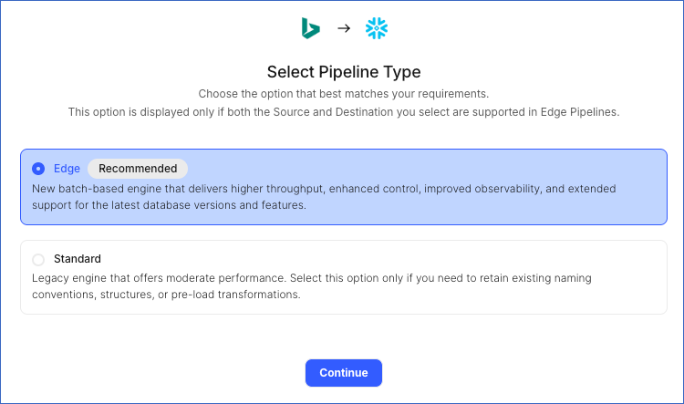 Select Pipeline Type