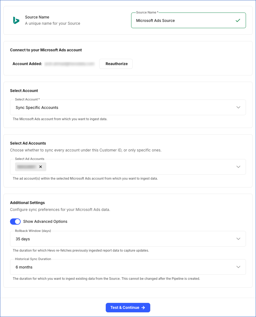 Configure Source
