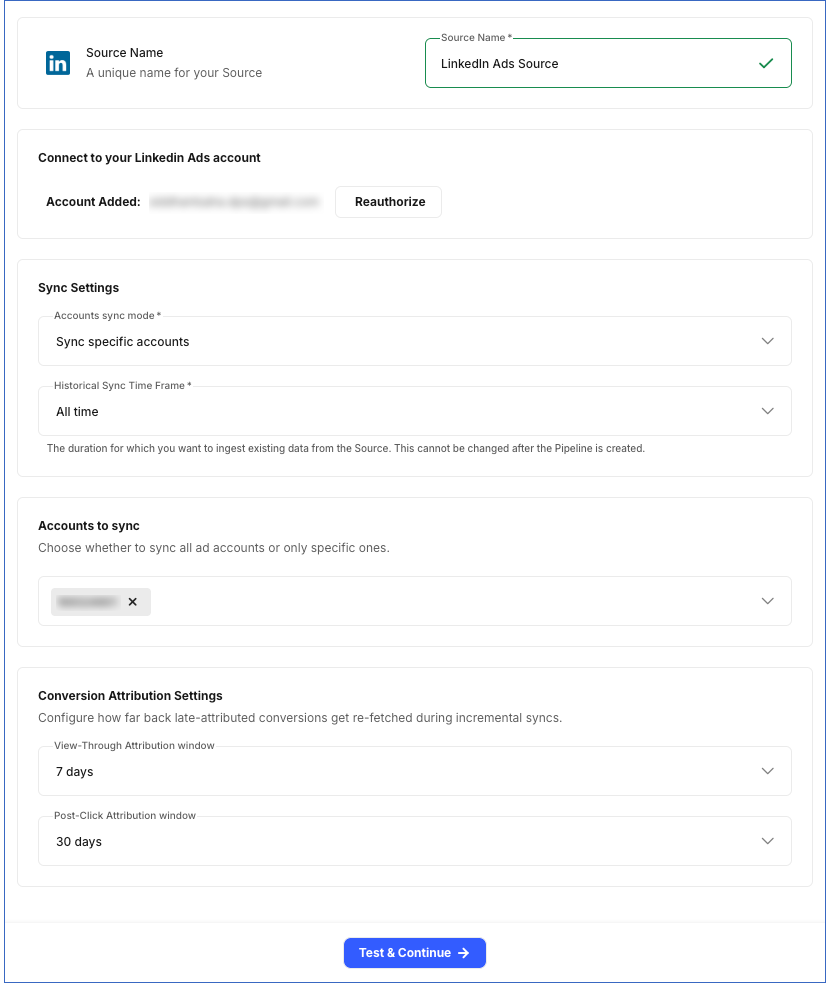 Configure Source