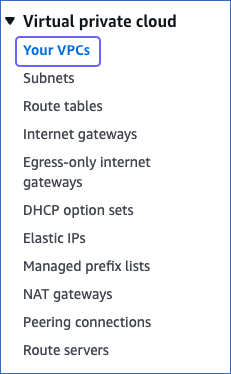Click Your VPCs