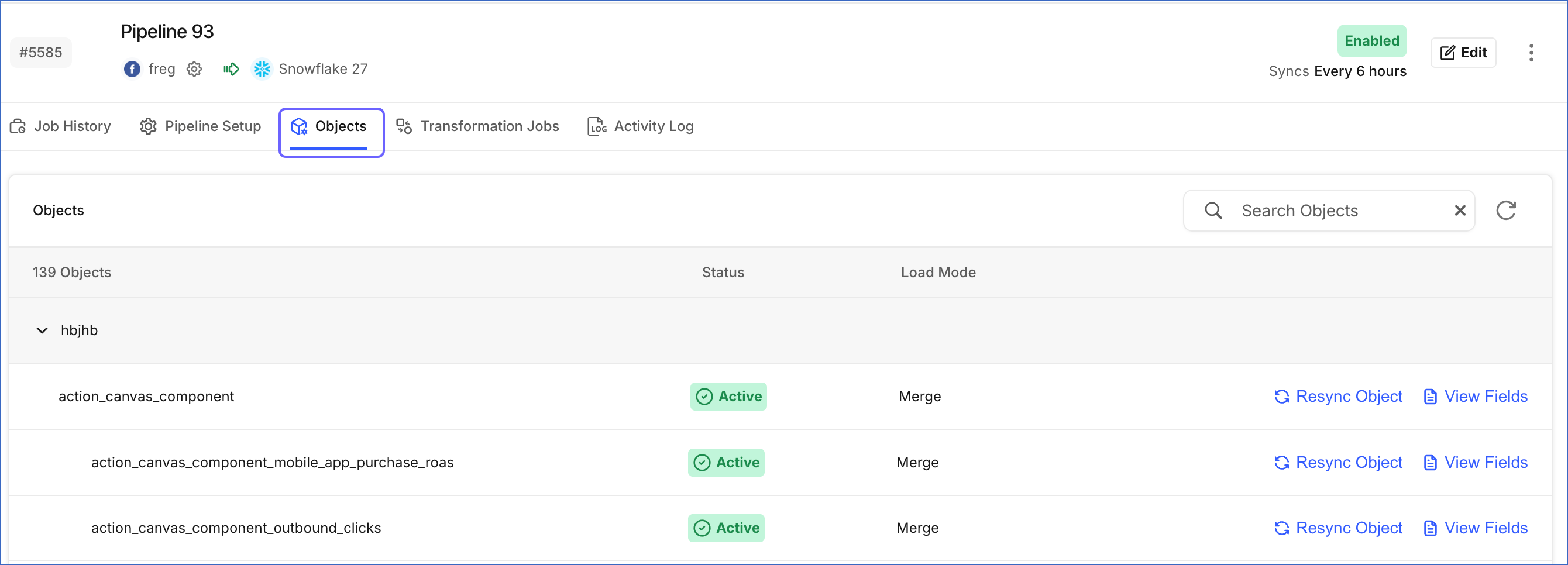 Object config