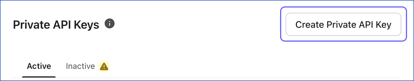 Create API Key