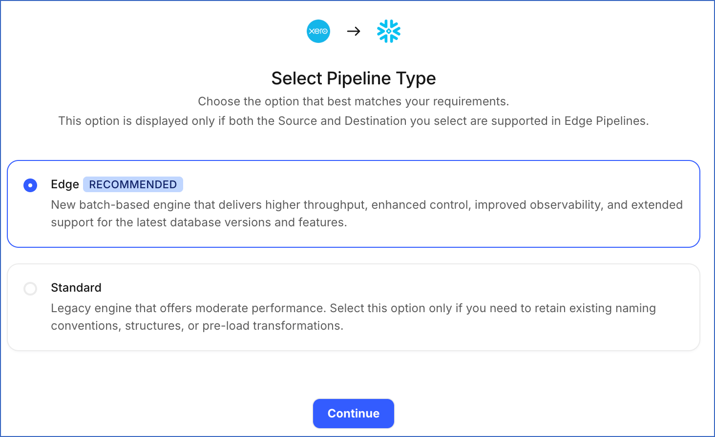 Select Pipeline Type