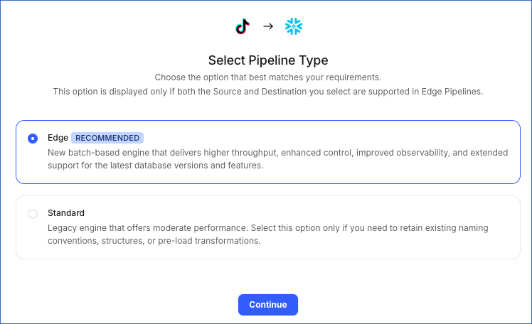 Select Pipeline Type