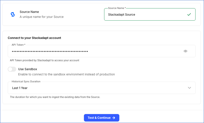 Configure Stackadapt