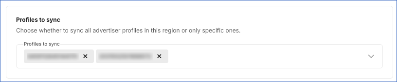 Profiles to sync