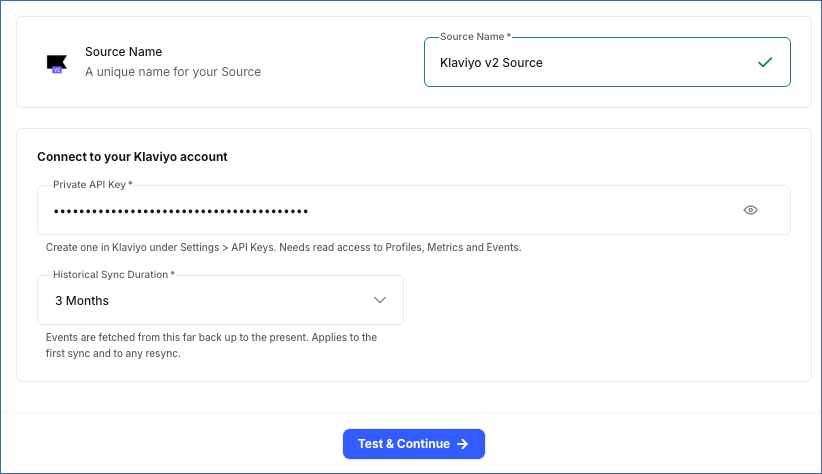 Configure Source