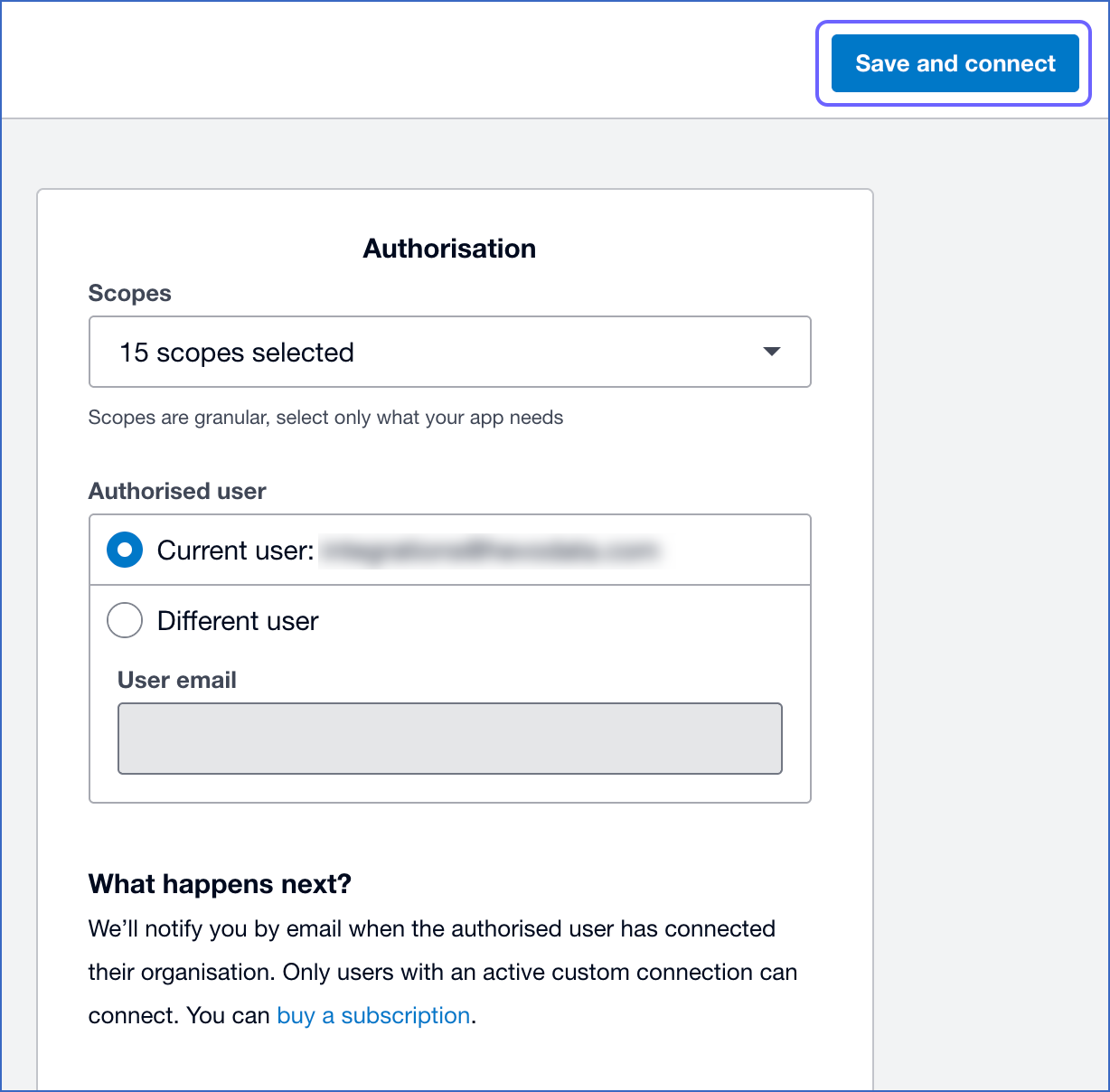 Authorisation Page