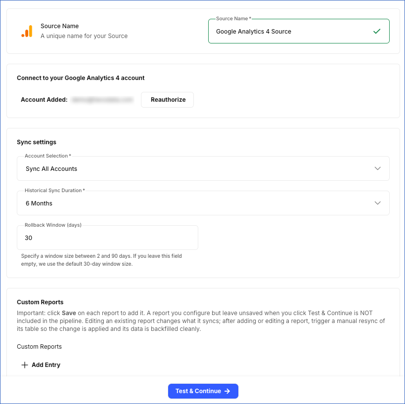 Configure Source