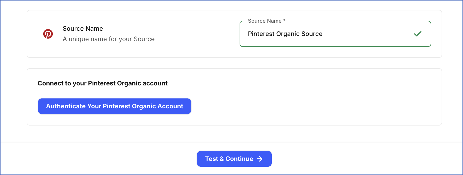 Configure Source