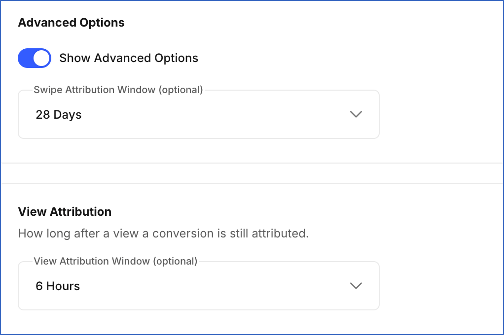 Advanced Options