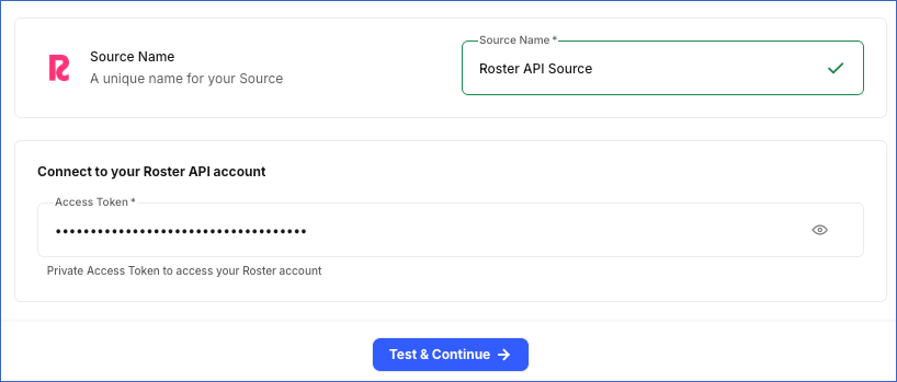 Roster API Configuration