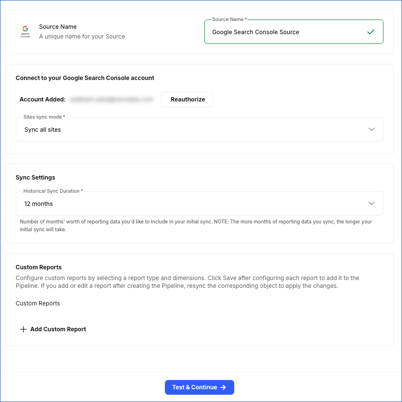 Configure Source