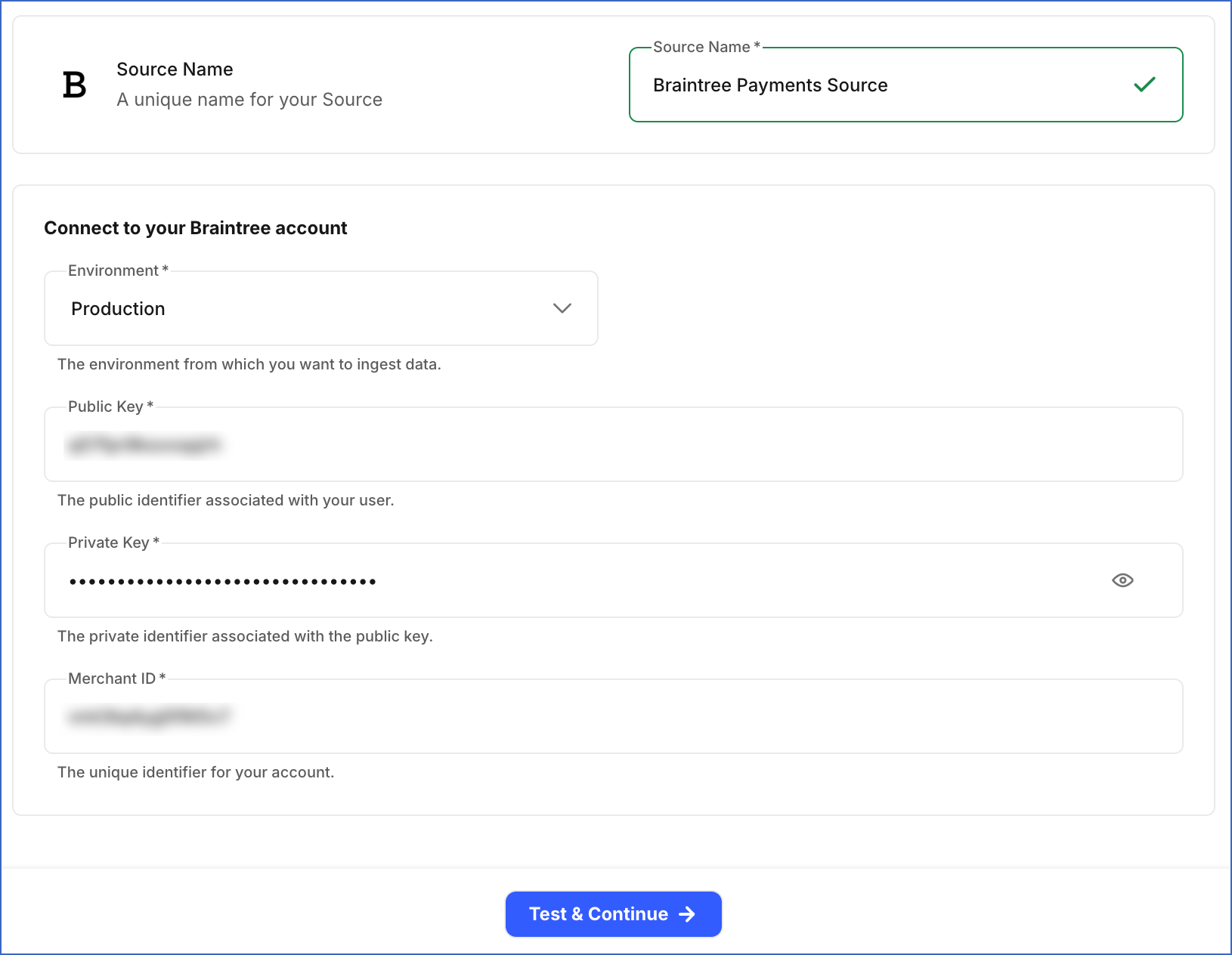 Configure Source